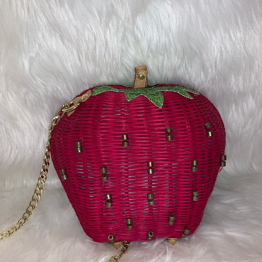 Betsey Johnson wicker strawberry!
